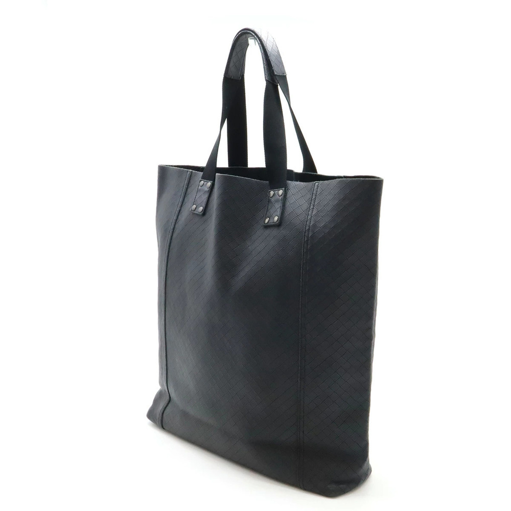 Bottega Veneta Intreccio Black Mirage Bag Leather Tote Shoulder Black